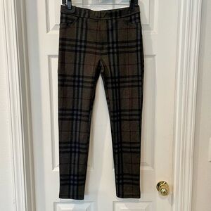 Sanctuary Plaid Pants in Brown and Black